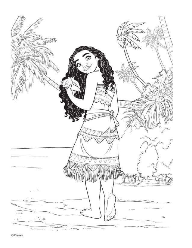 moana princesa disney para colorir moana princesa disney para colorir
