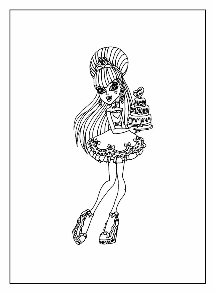 monster high para imprimir boneca