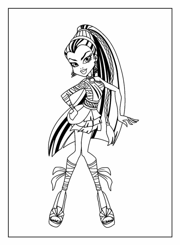 monster high para imprimir draculaura a4