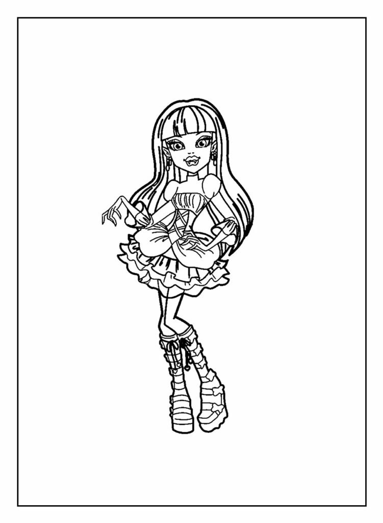 monster high para imprimir vampira