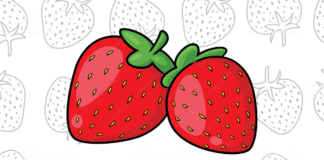 morango para colorir