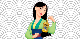 mulan para colorir