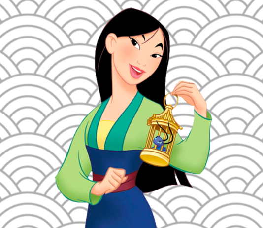 mulan para colorir