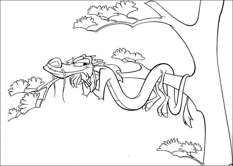 mulan para colorir mushu arvore mulan para colorir mushu arvore