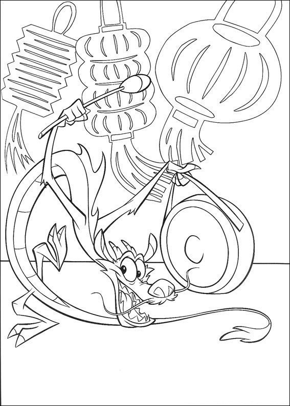 mulan para colorir mushu cozinhando mulan para colorir mushu cozinhando