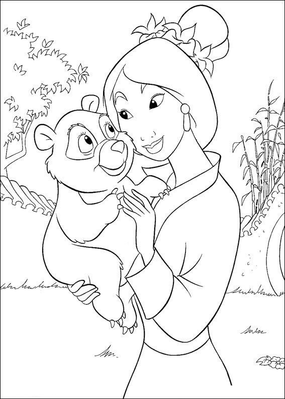 mulan para colorir panda mulan para colorir panda