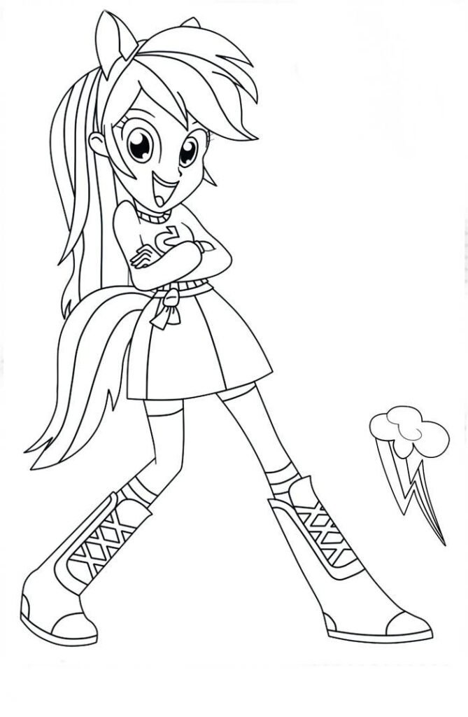 Desenhos Para Pintar - Desenhos das Equestria Girls My Little Pony