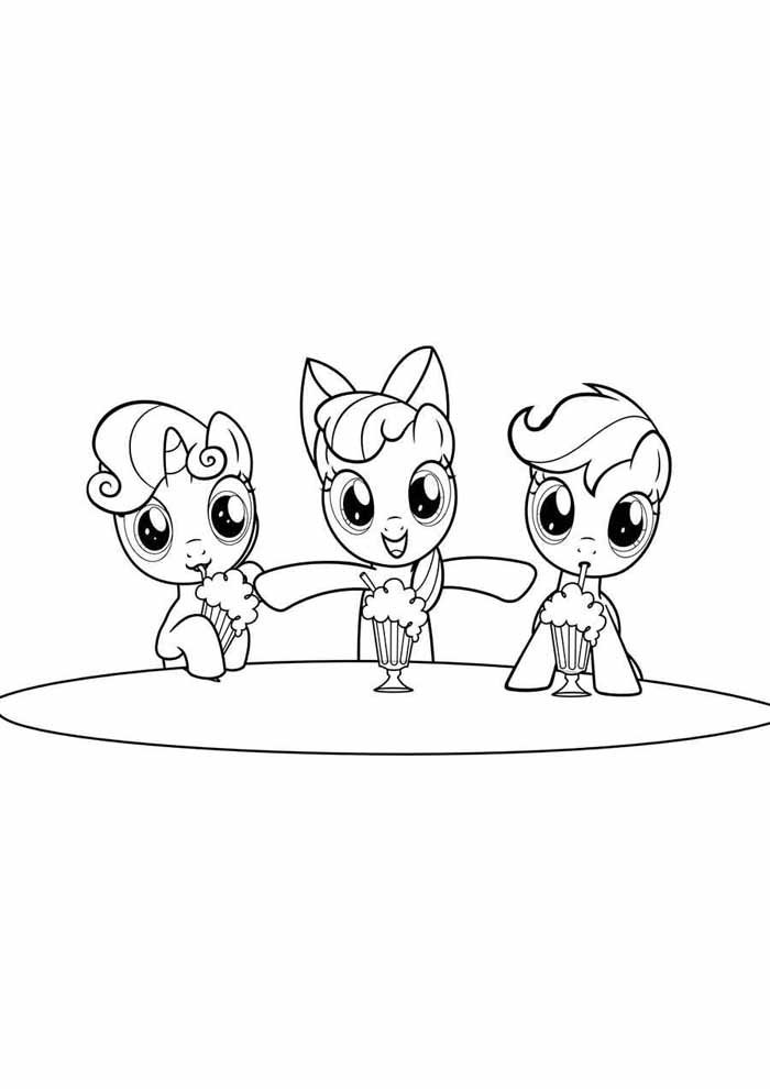 my little pony para colorir cartoon