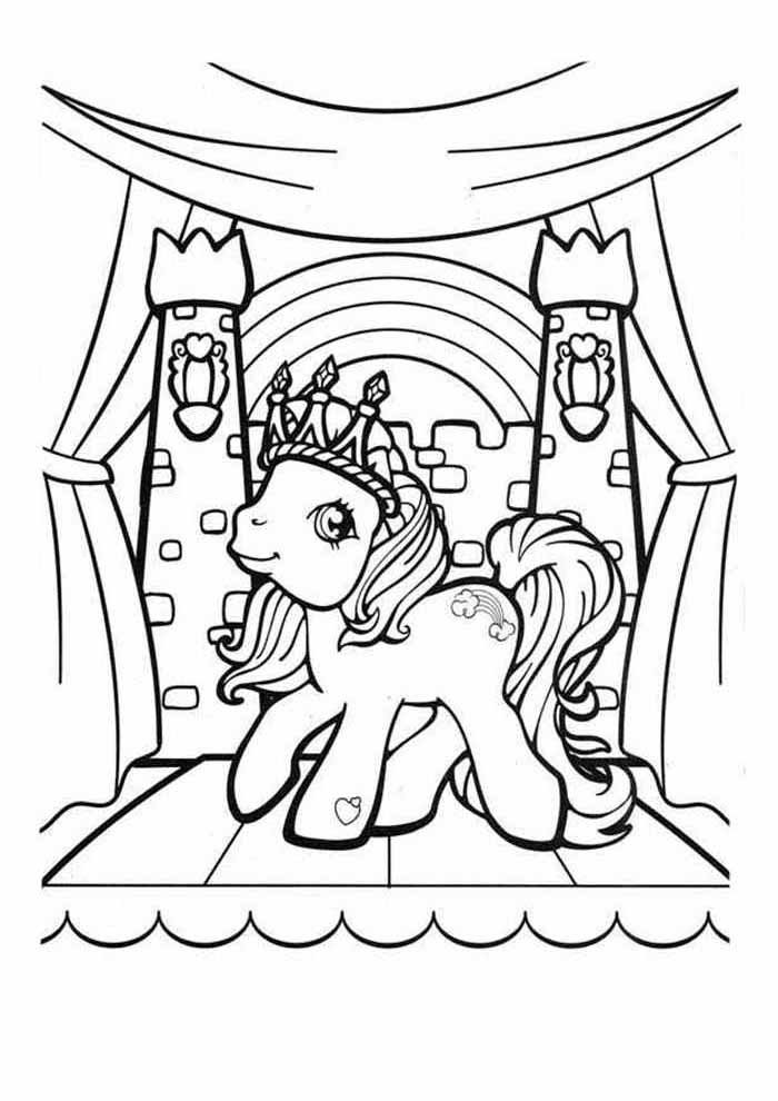 my little pony para colorir castelo