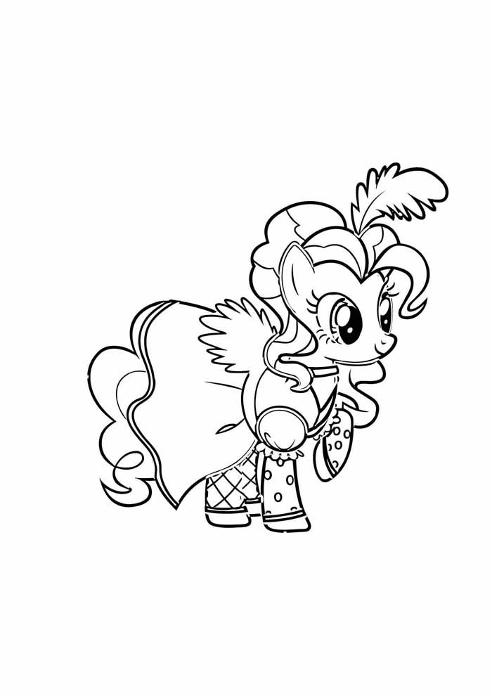 my little pony para colorir elegante