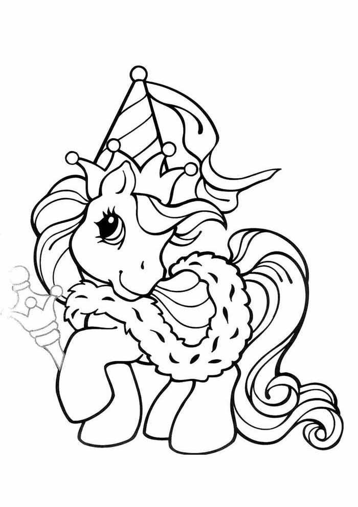 my little pony para colorir rei