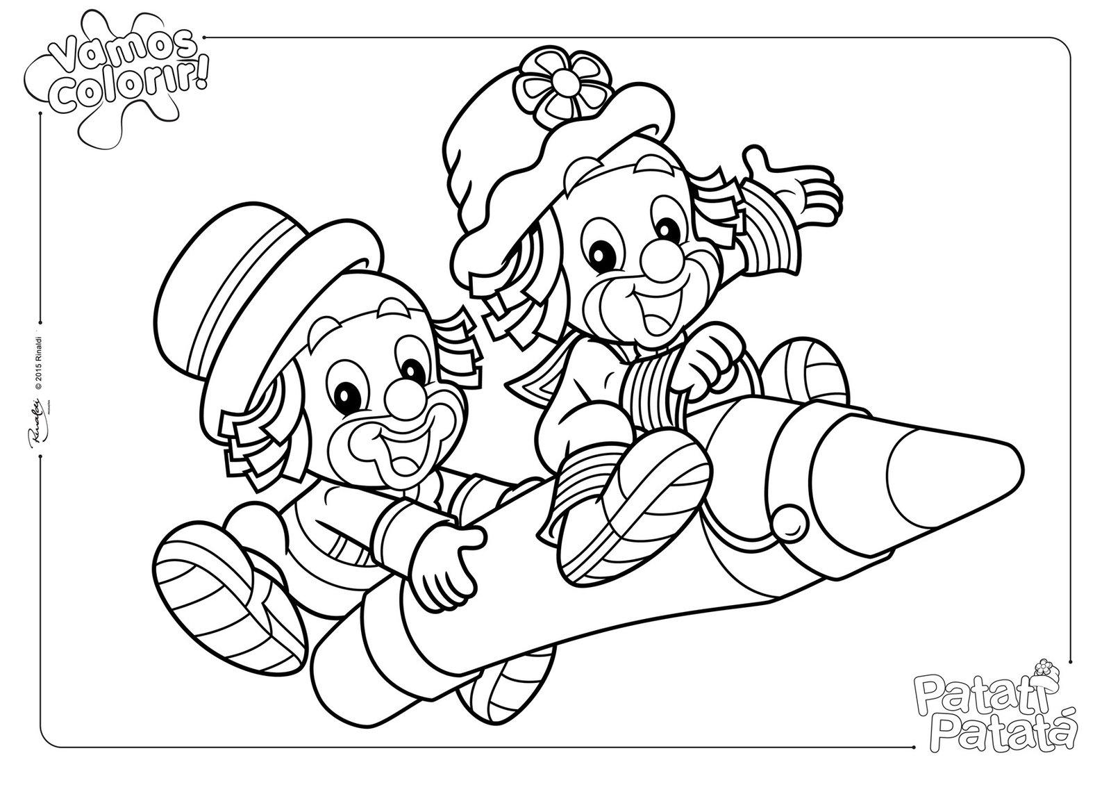 40 Desenhos do Patati Patatá para Colorir e Imprimir