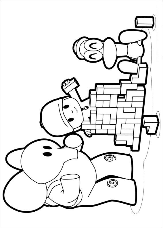 pocoyo para colorir e imprimir brincando