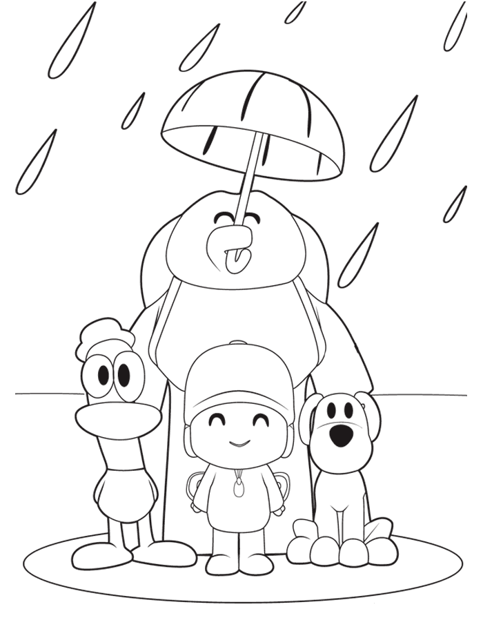 60 Desenhos Para Colorir Pintar Menina Menino do Pocoyo Atividades  Educativas Atividades Pedagógicas