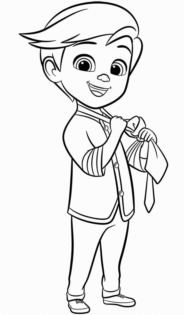 poderoso chefinho para colorir menino 1