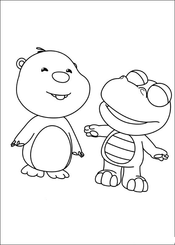 pororo para colorir desenho