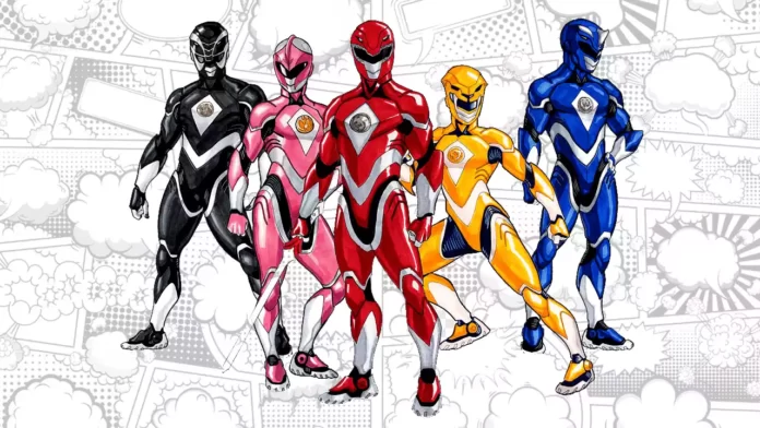 power rangers para colorir