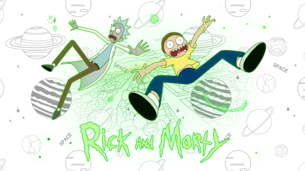 rick e morty para colorir