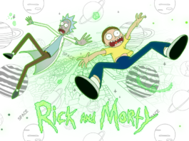 rick e morty para colorir