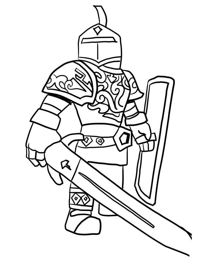 roblox para colorir cavaleiro 2