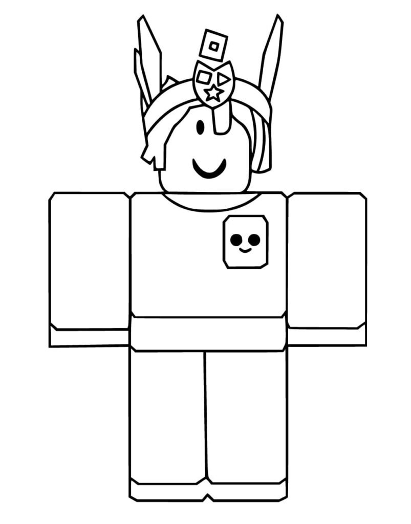 80 Desenhos do Roblox para colorir e imprimir