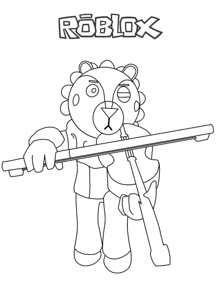 roblox para colorir leão