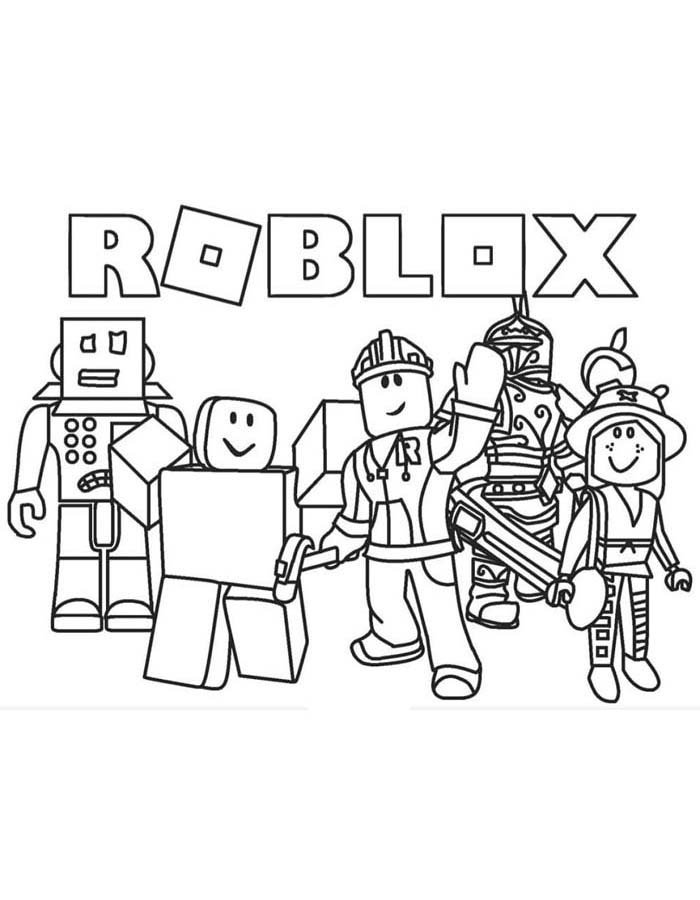 roblox para colorir logo