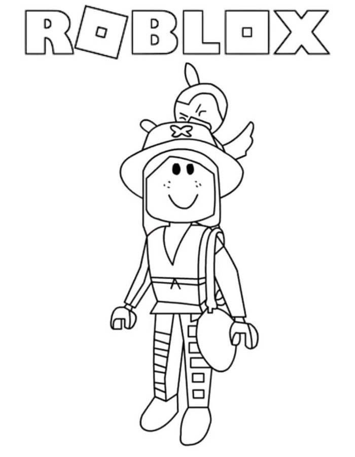 roblox para colorir menina