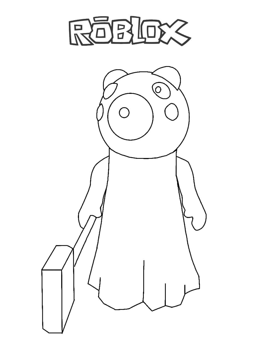 +80 Desenhos do Roblox para colorir e imprimir
