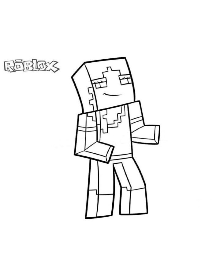 +80 Desenhos do Roblox para colorir e imprimir
