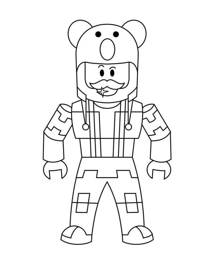 Desenhos de Piggy Roblox para colorir - Novas imagens para impressão