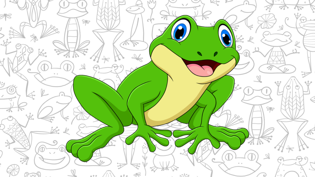 sapo para colorir
