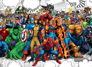 super herois para colorir