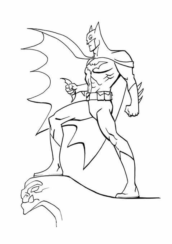 super herois para colorir Batman perfil