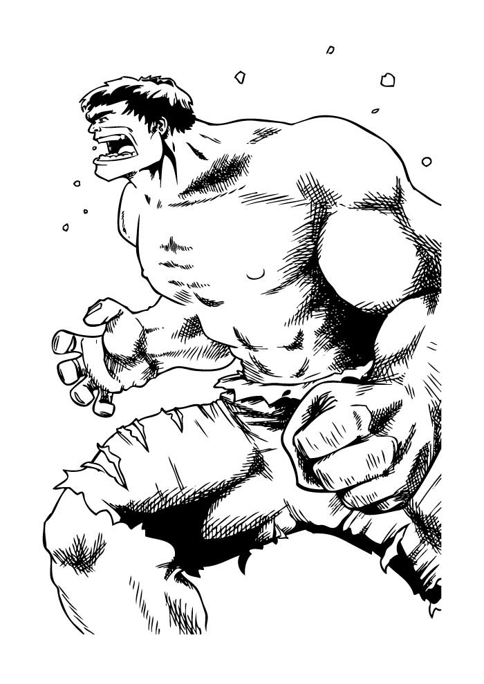 super herois para colorir hulk esmaga