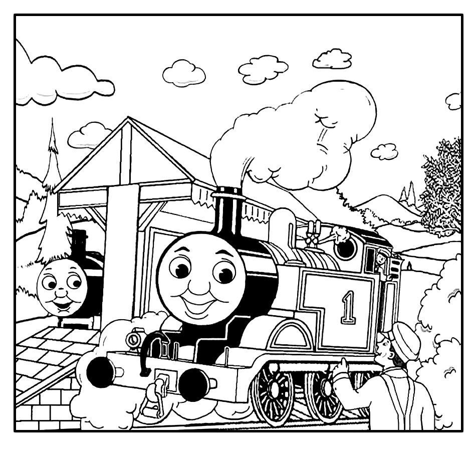 thomas e seus amigos para colorir 1