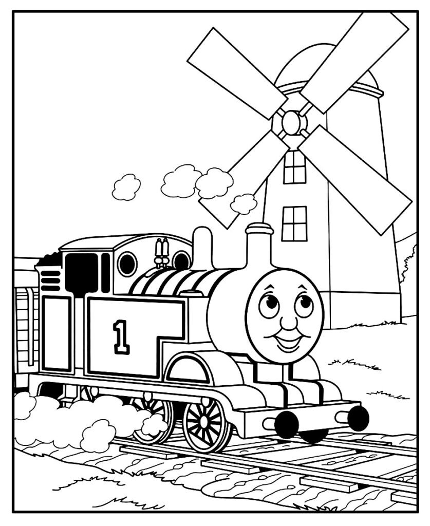 thomas e seus amigos para colorir 2