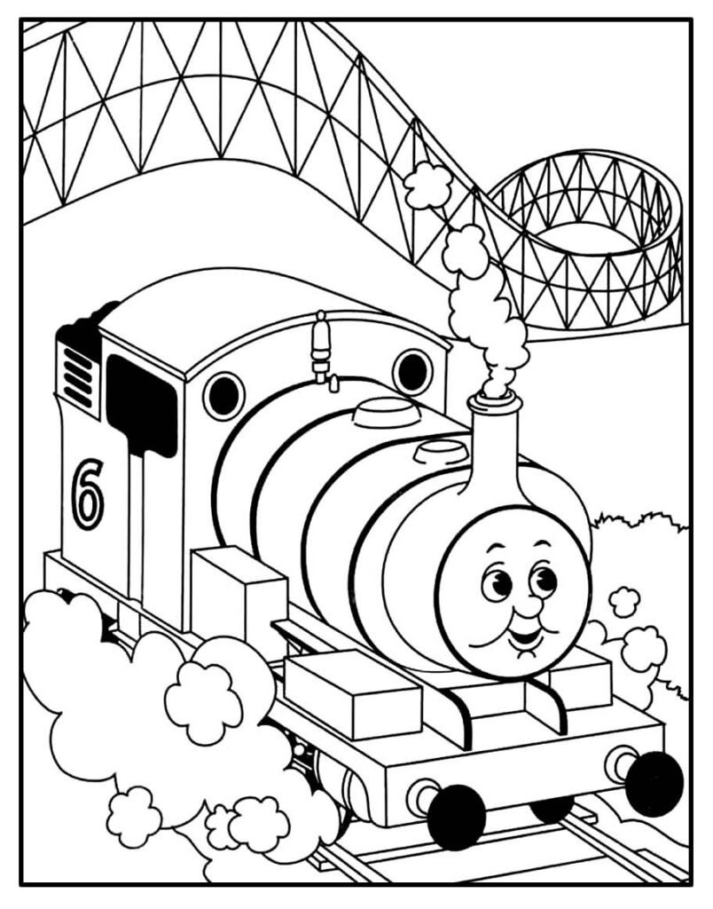 thomas e seus amigos para colorir 8