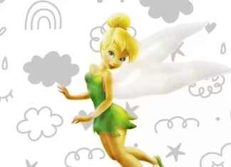 tinker bell para colorir