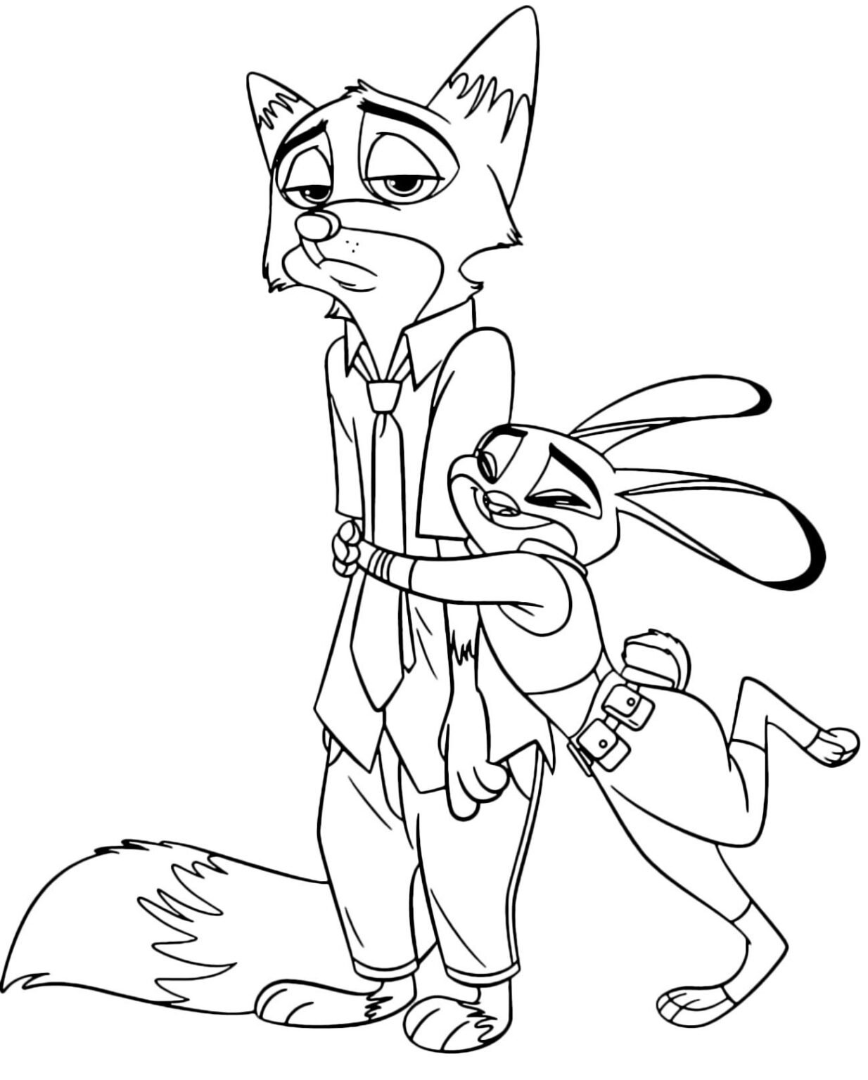 Desenhos de Zootopia para Colorir e Imprimir