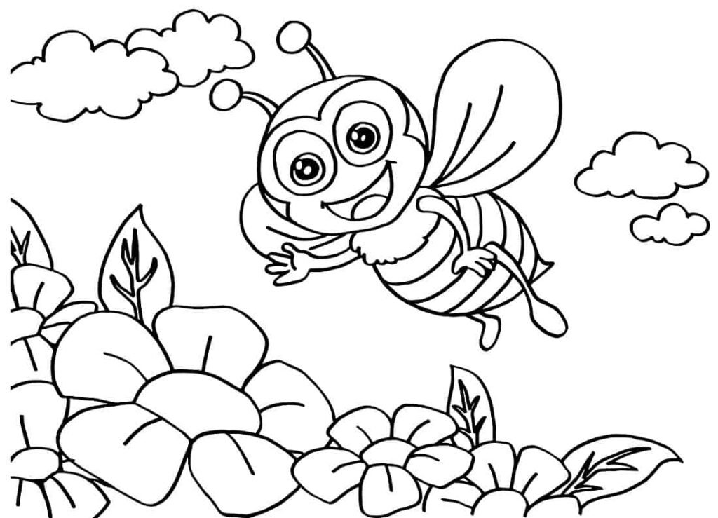 abelha para colorir 20