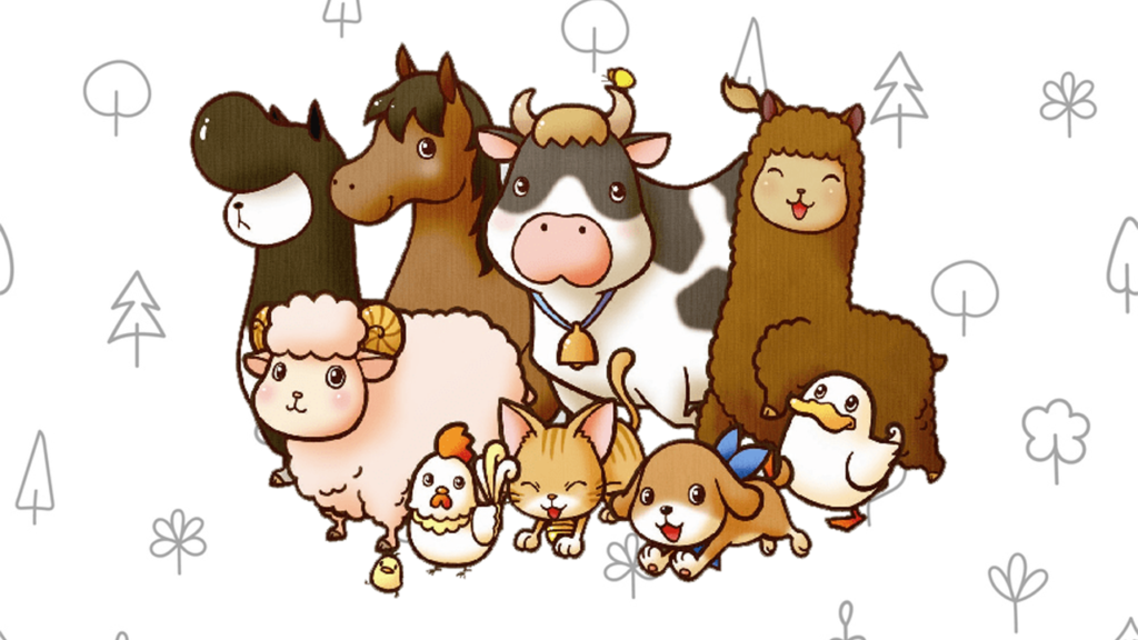 animais com nomes para colorir