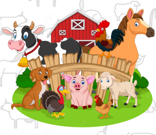 animais de fazenda para colorir