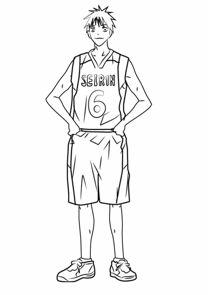 anime para colorir jogador