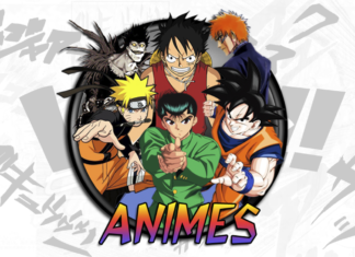 animes para colorir