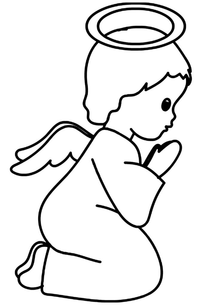 anjinho para colorir 2