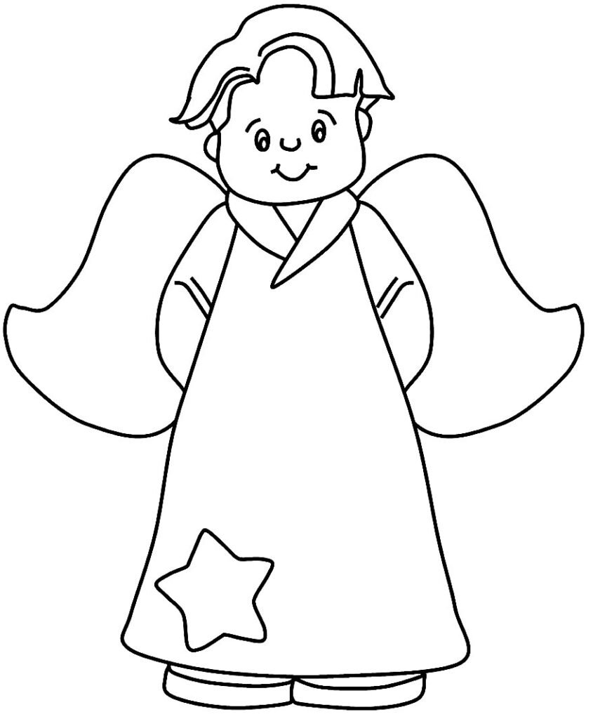 anjinho para colorir 3