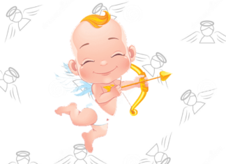 anjinho para colorir