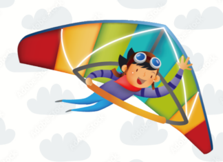 asa delta para colorir