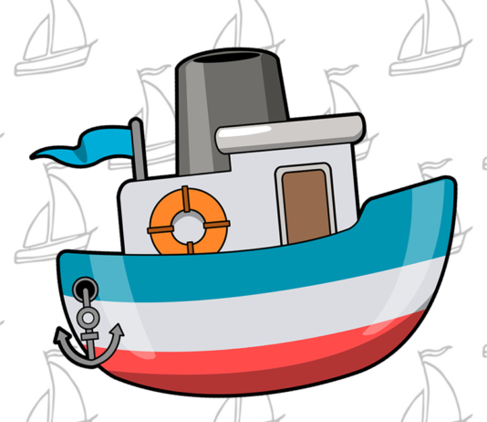 barcos para colorir